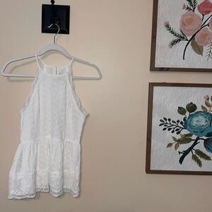 Lulu's Be True Lace Peplum Top